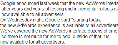 全新的Google AdWords设计和功能现已推出全面